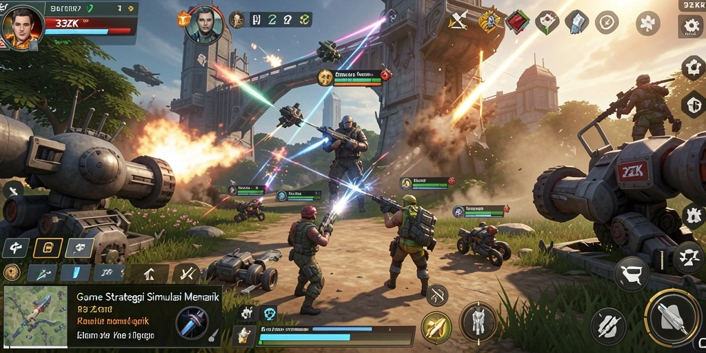 Tampilan menakjubkan dari gameplay 33ZK yang penuh strategi.