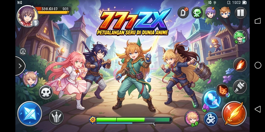 Tampilan menarik dari gameplay Anime di 777ZX.