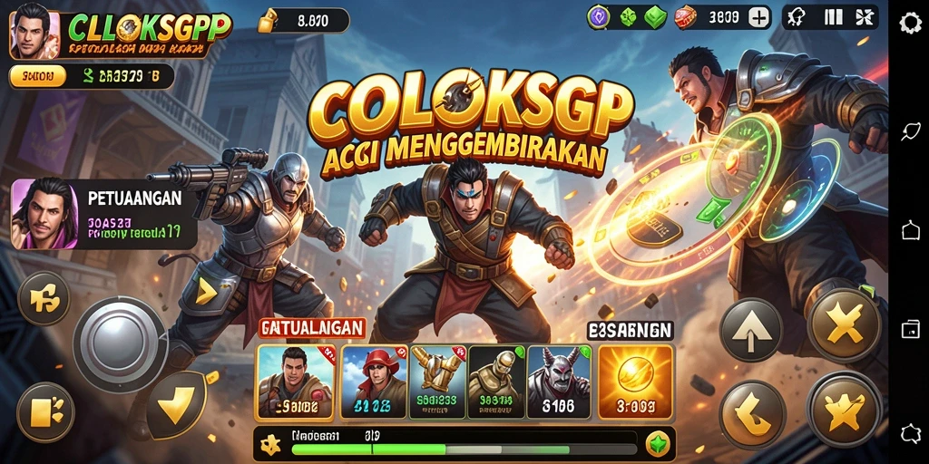 Tampilan seru gameplay COLOKSGP yang menegangkan dan penuh aksi.