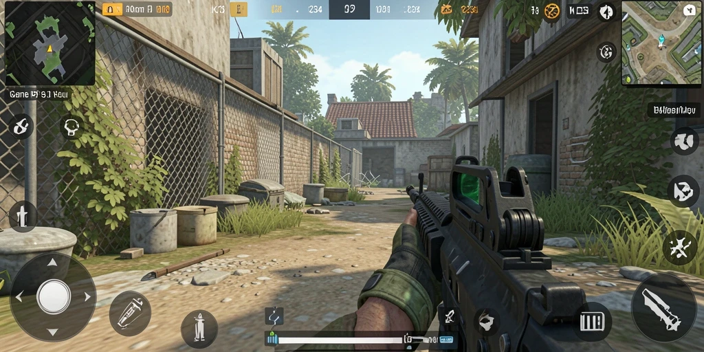 Screenshot gameplay K234 yang menampilkan aksi seru dalam permainan FPS.