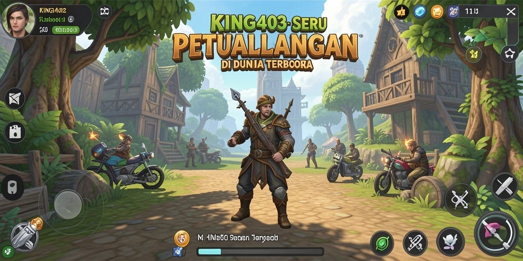 Tangkapan layar KING403 menampilkan aksi seru di dunia terbuka.