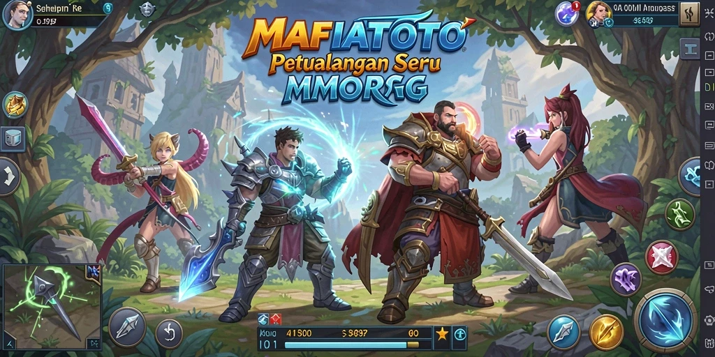 Screenshot MAFIATOTO menampilkan aksi seru dalam pertarungan MMORPG.