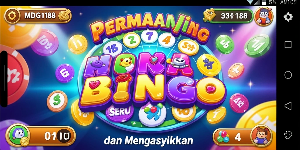 Tampilan gameplay seru MDG188 dengan fitur Bingo interaktif.