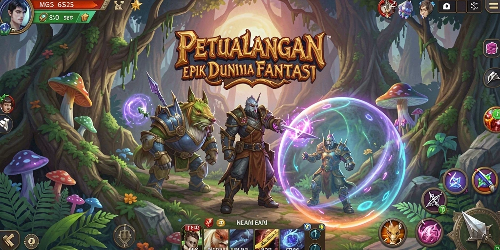 Tampilan gameplay menarik dari MG525 yang penuh aksi RPG.