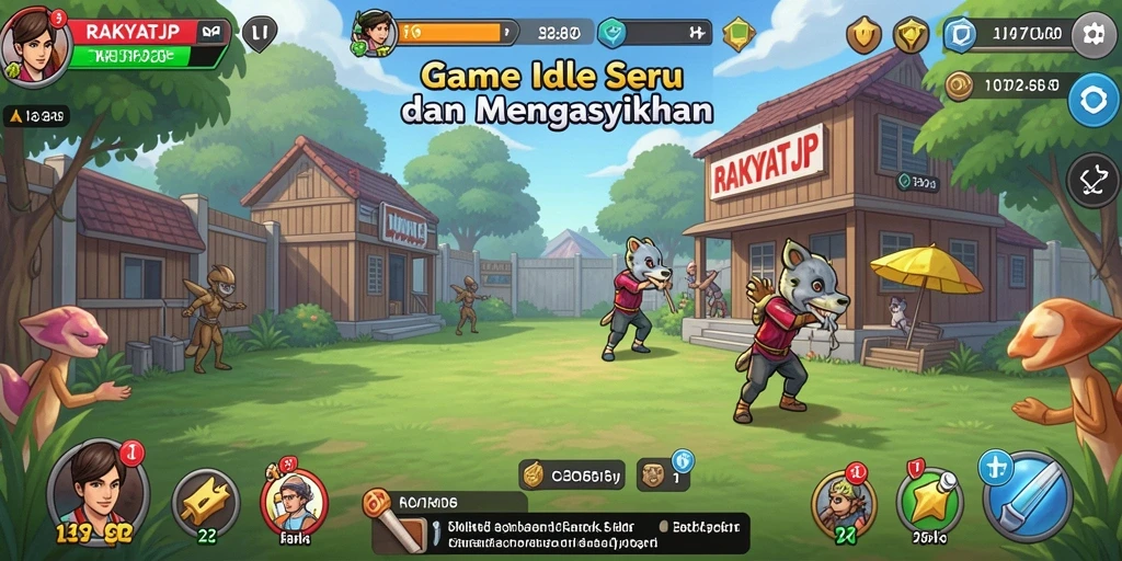 Tampilan utama gameplay RAKYATJP yang menarik dan interaktif.