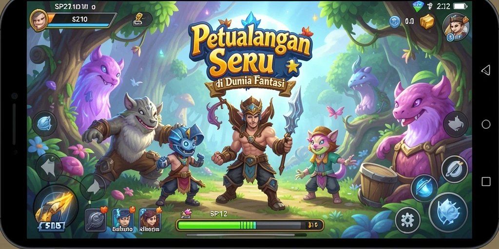 Tampilan gameplay SP212 yang penuh aksi dan petualangan.
