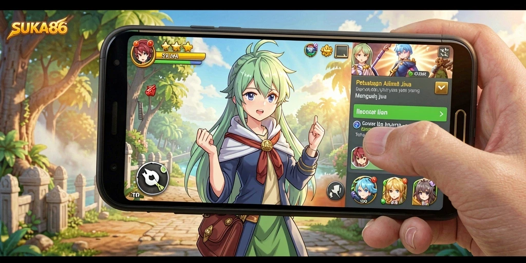 Gameplay menakjubkan dalam dunia Anime yang penuh warna.