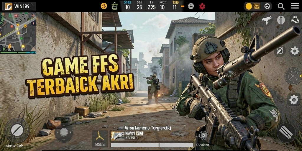 Gameplay seru dalam pertempuran intens FPS di WIN199.